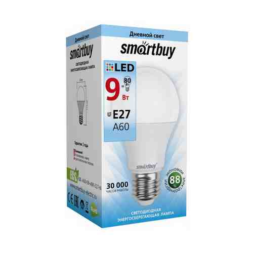 Светодиодная лампа Smartbuy E27 9 Вт матовая