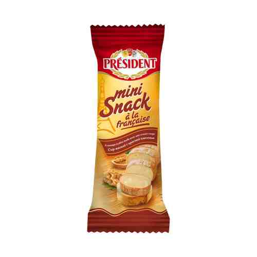 Сыр мягкий President Mini Snack a la Francaise Red Snack с красной плесенью 60% БЗМЖ 90 г