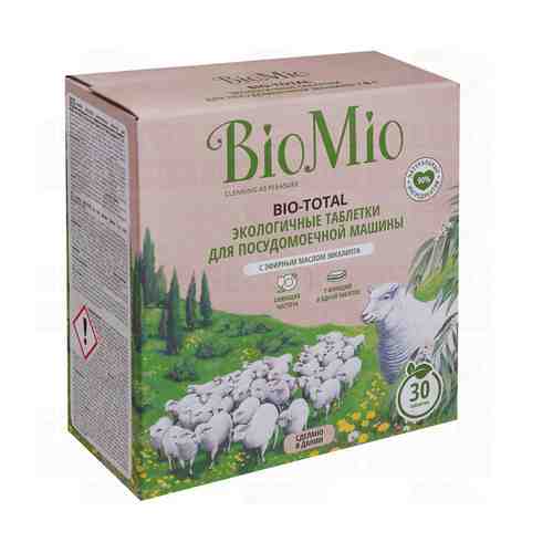 Таблетки BioMio Bio-Total 7 в 1 для посудомоечных машин с эфирным маслом эвкалипта 30 шт