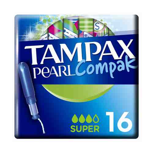 Тампоны Tampax Compak Pearl Super Duo с аппликатором 16 шт