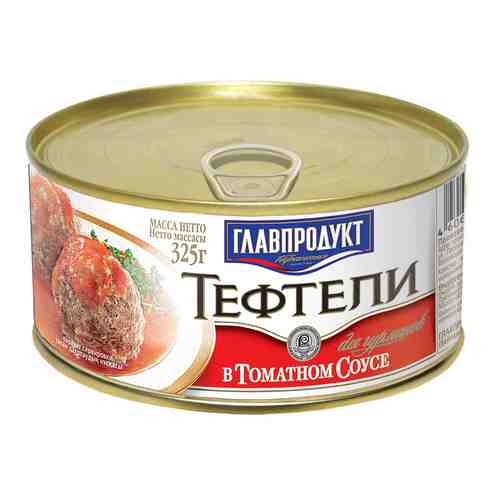 Тефтели Главпродукт из говядины и свинины в томатном соусе 325 г