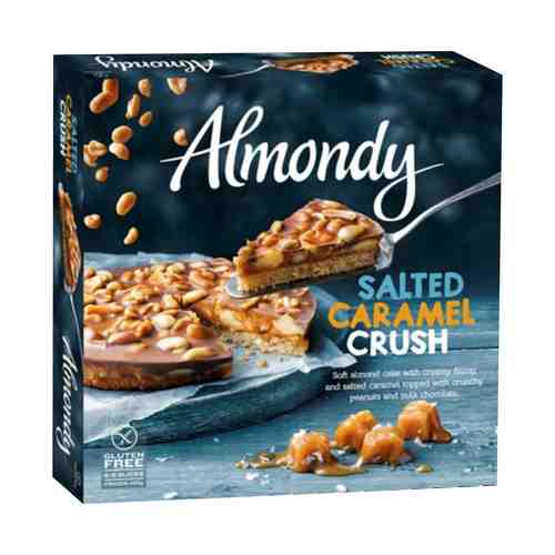 Торт Almondy Миндальный с соленой карамелью и арахисом замороженный 420 г