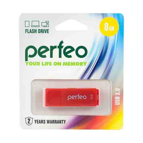 USB-флешка Perfeo C04 8 Гб красная