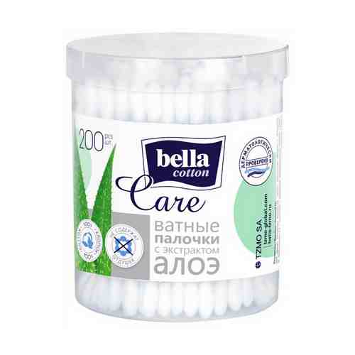 Ватные палочки Bella Cotton care с экстрактом алоэ 200 шт