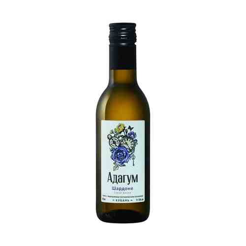 Вино Адагум Шардоне белое сухое 11% 0,187 л