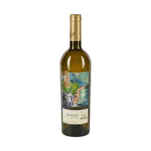 Вино Agora Muscat столовое белое полусладкое 10-12% 0,75 л
