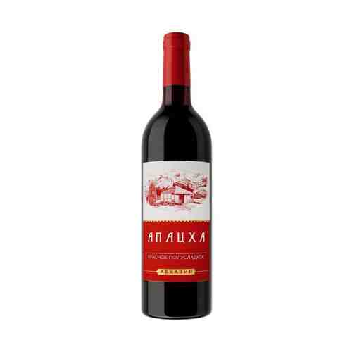 Вино Апацха красное полусладкое 11% 0,75 л