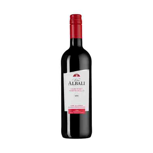 Вино безалкогольное Vina Albali Cabernet Tempranillo красное полусухое Испания 0,75 л