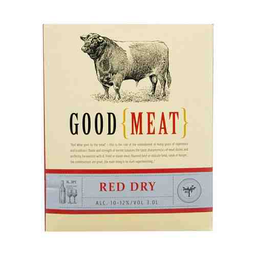 Вино Олимп Good Meat Red Dry красное сухое 12% 3 л