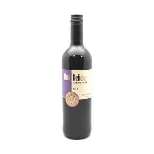 Вино Una Delicia Carmenere красное сухое 13% 0,75 л