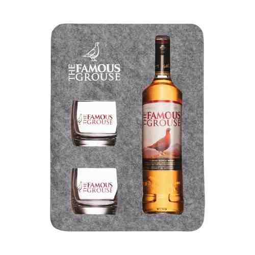 Виски The Famous Grouse купажированный 40% 0,7 л Шотландия + стаканы 2 шт