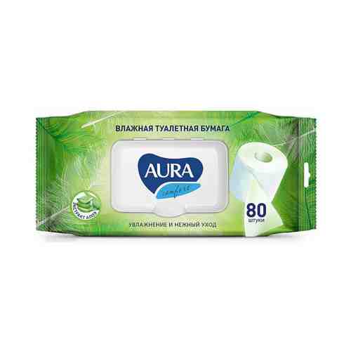 Влажная туалетная бумага Aura Ultra Comfort 80 шт