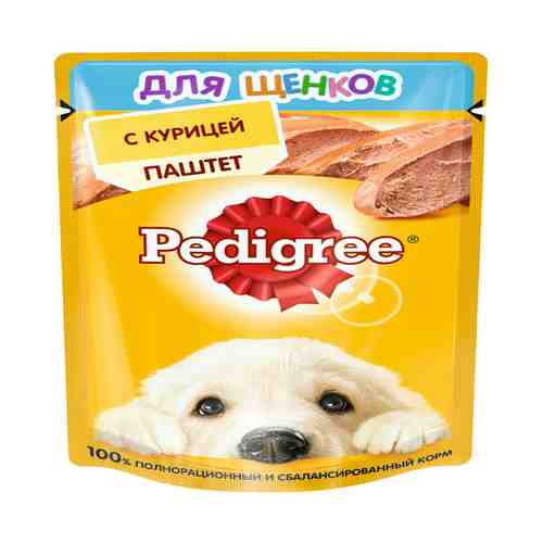 Влажный корм Pedigree паштет с курицей для щенков 80 г