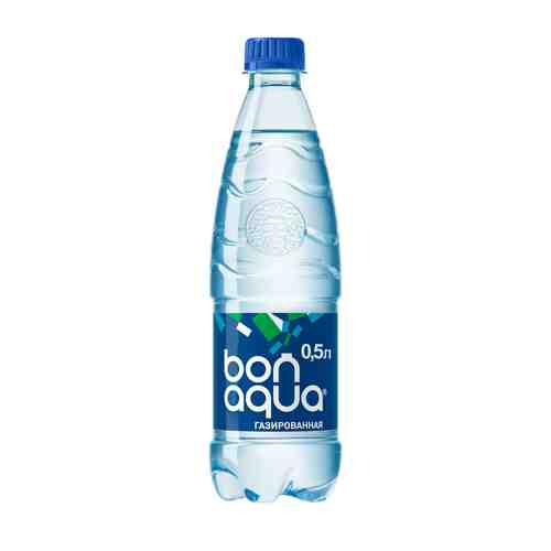 Вода питьевая BonAqua газированная столовая 0,5 л