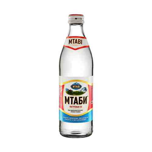 Вода питьевая минеральная Mtabi Нагутская 26 газированная лечебно-столовая 0,45 л
