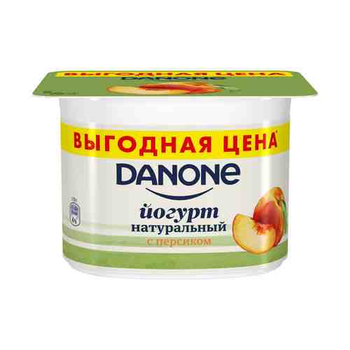 Йогурт Danone с персиком 2,9% 110 г