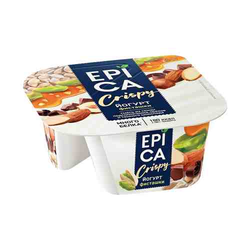 Йогурт Epica Crispy с фисташками 10,5% 140 г