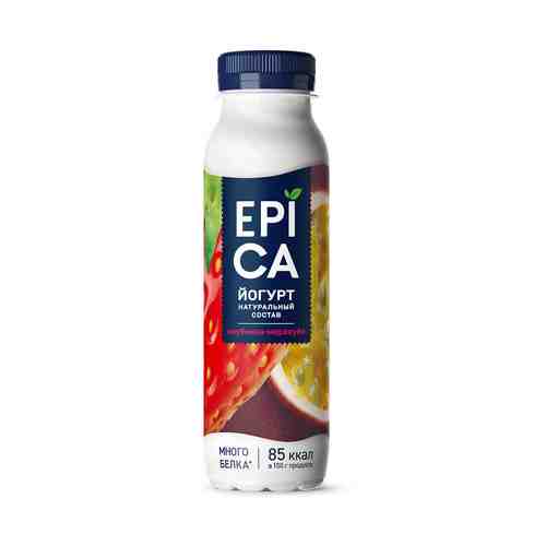 Йогурт питьевой Epica клубника-маракуйя 2,5% 260 г