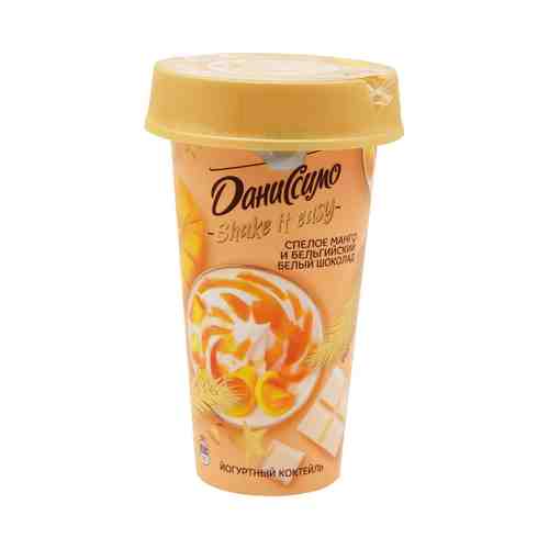 Йогуртный коктейль Danone Даниссимо манго-бельгийский белый шоколад 2,7% 190 мл