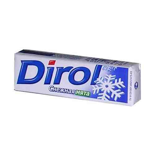 Жевательная резинка Dirol морозная мята без сахара 13,6 г
