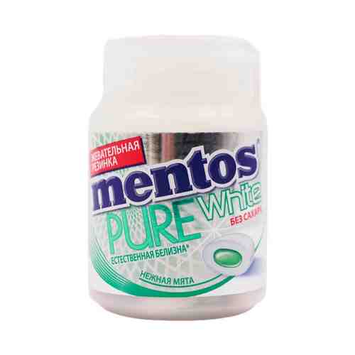 Жевательная резинка Mentos Pure White Нежная мята без сахара 54 г