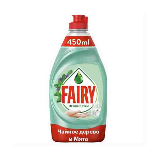 Жидкость Fairy Нежные руки Чайное дерево и мята для мытья посуды 450 мл