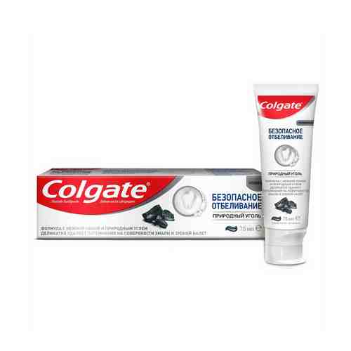 Зубная паста Colgate Безопасное отбеливание Природный уголь 75 мл