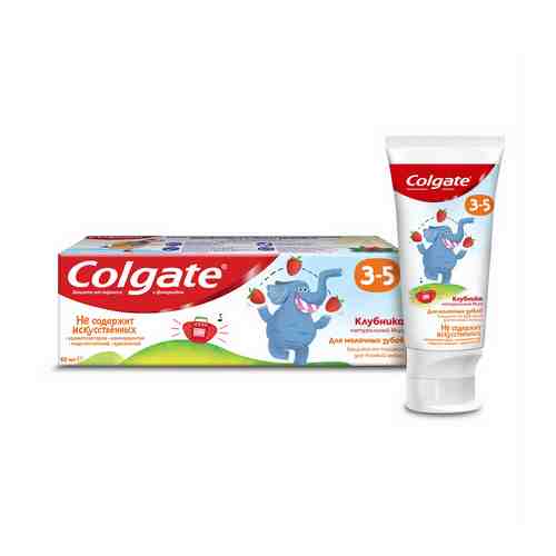 Зубная паста Colgate клубника с фторидом 3-5 лет 60 мл