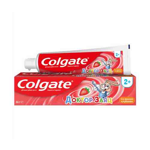 Зубная паста детская Colgate Доктор заяц клубника 50 мл